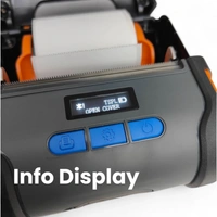 Atpos L80 80mm Portable Dual Mode Bluetooth Thermal Receipt + Label Printer | Wireless Printing | 3 Inch