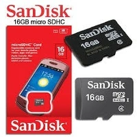 SANDISK  16 GB MEMORYCARD