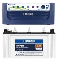 LUMINOUS 1050W + 80AH BATTERY 24M+12M Load 500W Backup Time 2 Hours