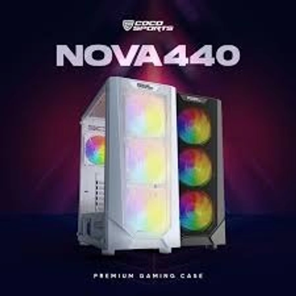 NOVA 440 - PRE-LOADED 4X RGB CASE WITH FAN