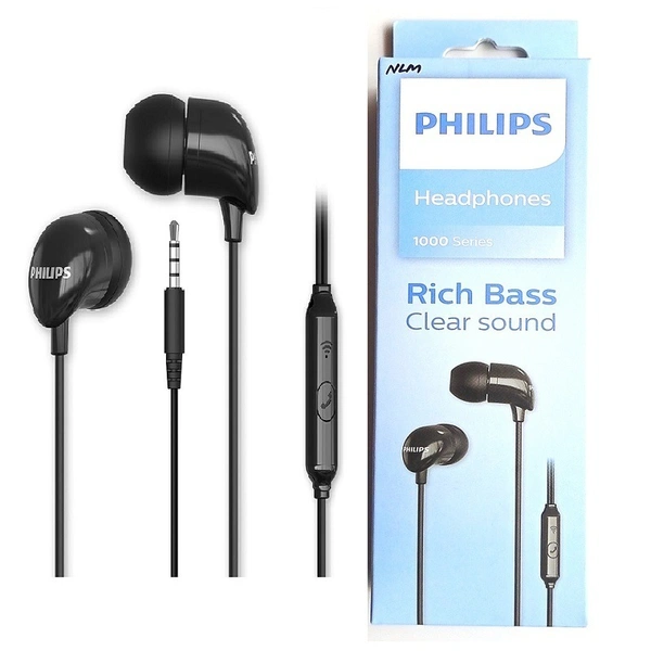 PHILIPS HEADPHONES RICH BASS CLEAR SOUND