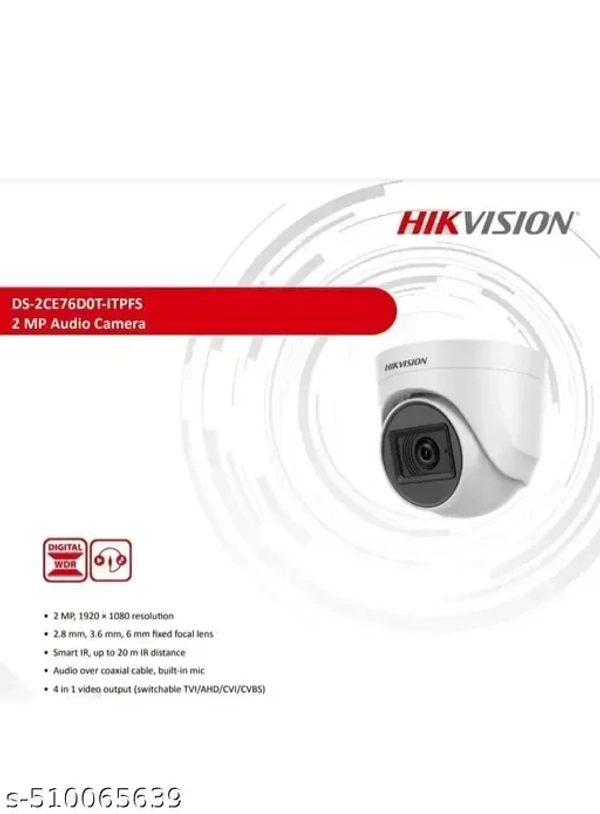 HIKVISION 2MP DOME WITH MIC