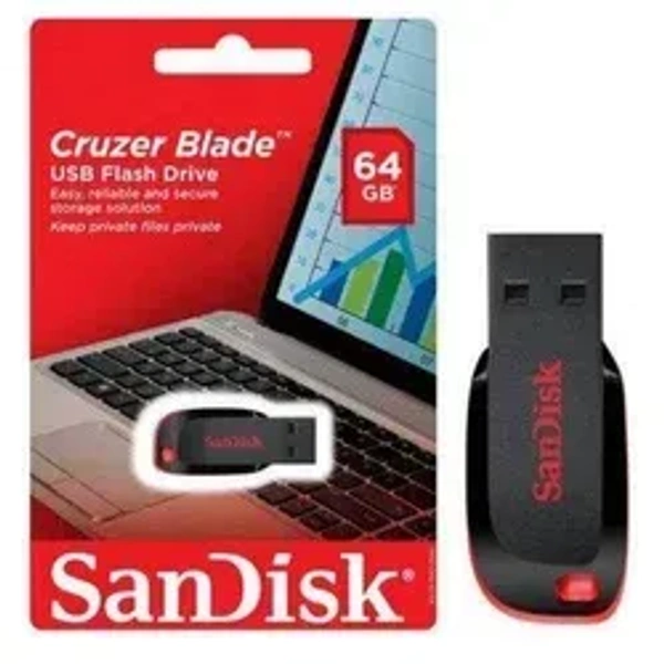 SANDISK 64 GB CRUZER BLADE PENDRIVE
