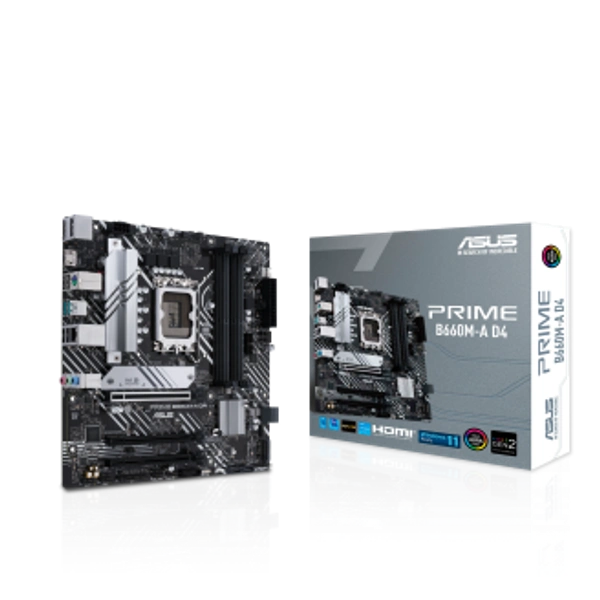 PRIME  B660M-A D4 INTEL® B660 (LGA 1700) MATX MOTHERBOARD WITH PCIE 4.0