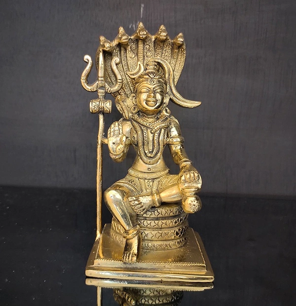 Brass Shivan - 1.2 kg, 7 inch, 3.5 inch