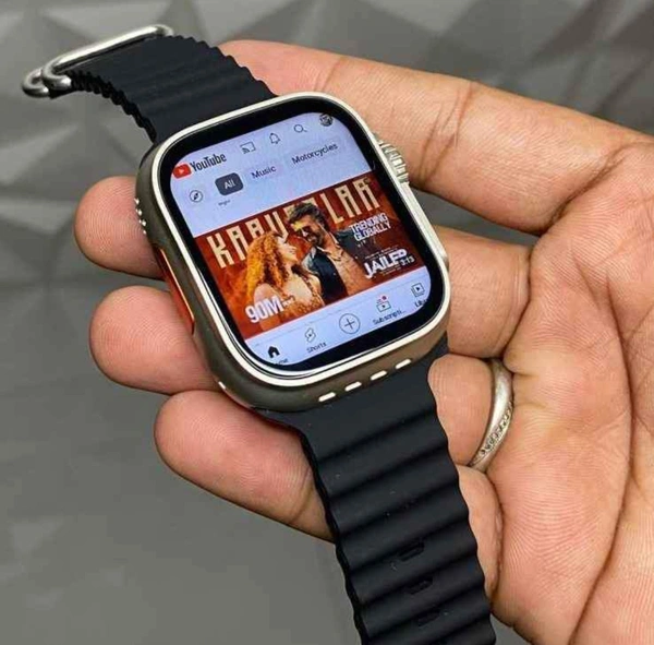 S8 Ultra Max Updated Version  - Black, Free Size