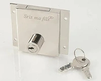 Sliding Cupboard Lock - Mercury, 22mm / 32 Mm