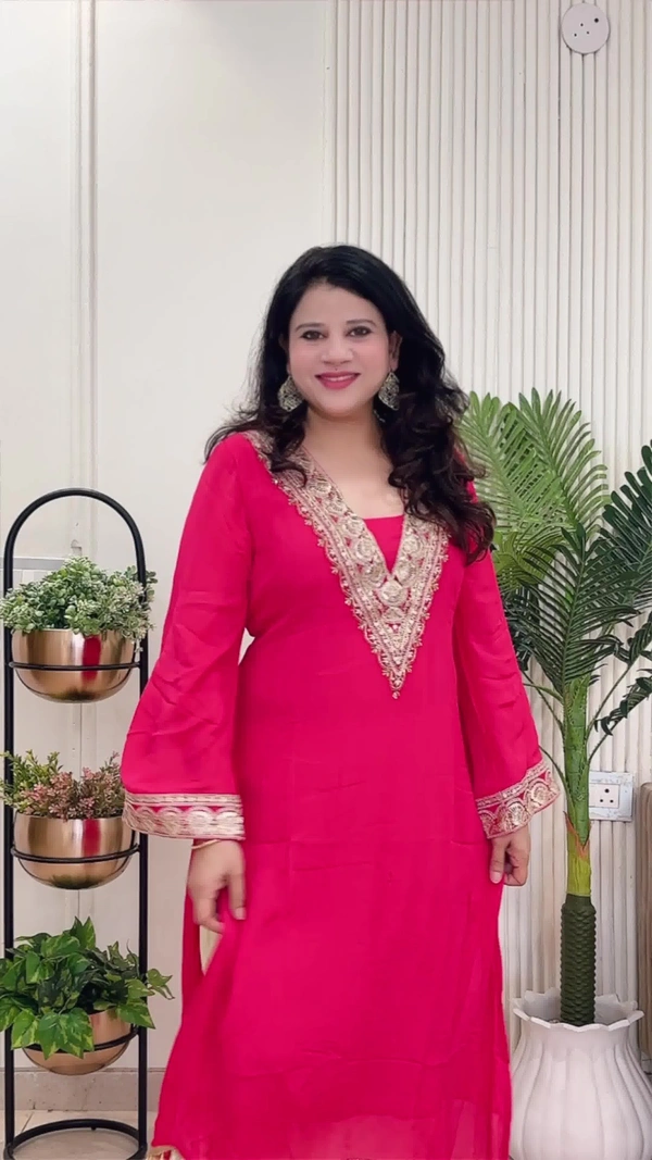 Hot Pink 2-Piece Chinon D.No.-114 - 44, Hot Pink