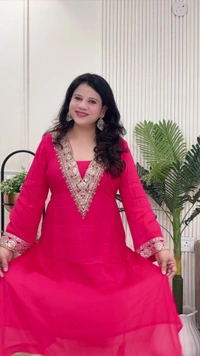 Hot Pink 2-Piece Chinon D.No.-114 - 44, Hot Pink