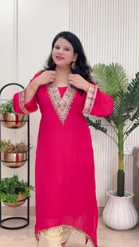 Hot Pink 2-Piece Chinon D.No.-114 - 44, Hot Pink