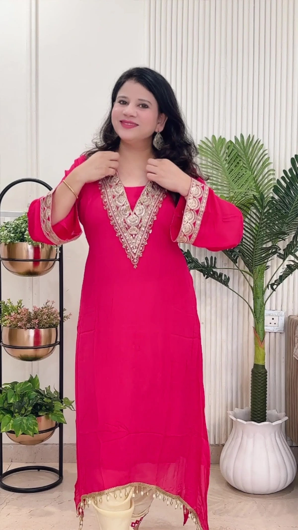 Hot Pink 2-Piece Chinon D.No.-114 - 44, Hot Pink