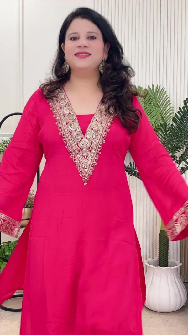 Hot Pink 2-Piece Chinon D.No.-114 - 44, Hot Pink