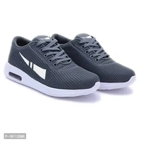 Stylish Fancy Canvas Sports Walking Shoes For Men - Black, 6-7-8-9-10