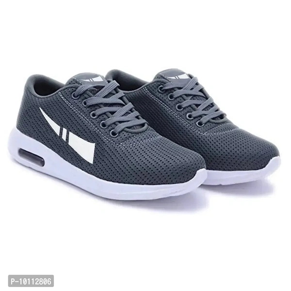 Stylish Fancy Canvas Sports Walking Shoes For Men - Black, 6-7-8-9-10