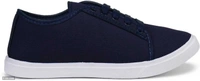 Stylish Fancy Canvas Sports Walking Shoes For Men - Black, 6-7-8-9-10