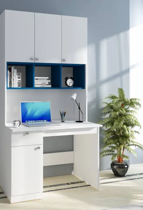 Multiself Wooden Computer Table  - 6ft Height 4ft Width