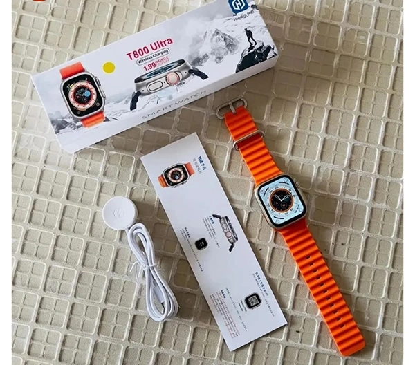 T800 Ultra Smart Watch - White, Free Size