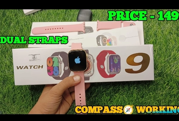 Series 9 Amoled Display Smart Watch - White