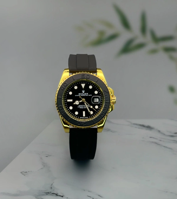 Rolex *Rolex Yacht-master with black rubber strap*