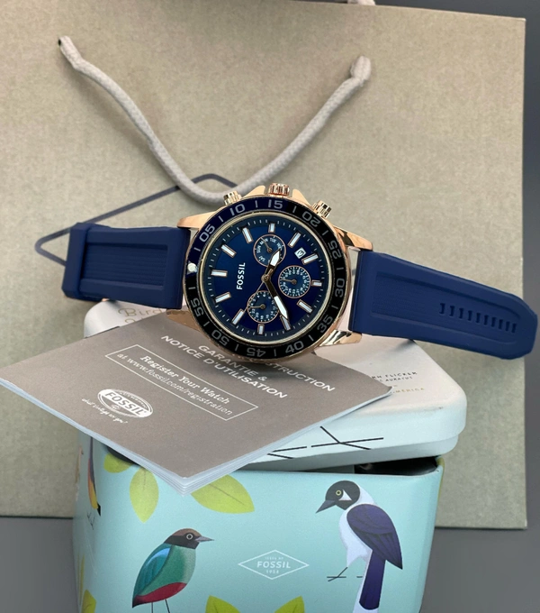 *NEW Fossil Bannon Multifunction Silicone Mens Watch (BQ)*