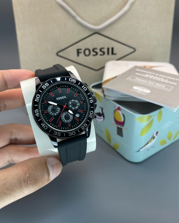 *NEW Fossil Bannon Multifunction Silicone Mens Watch (BQ)*