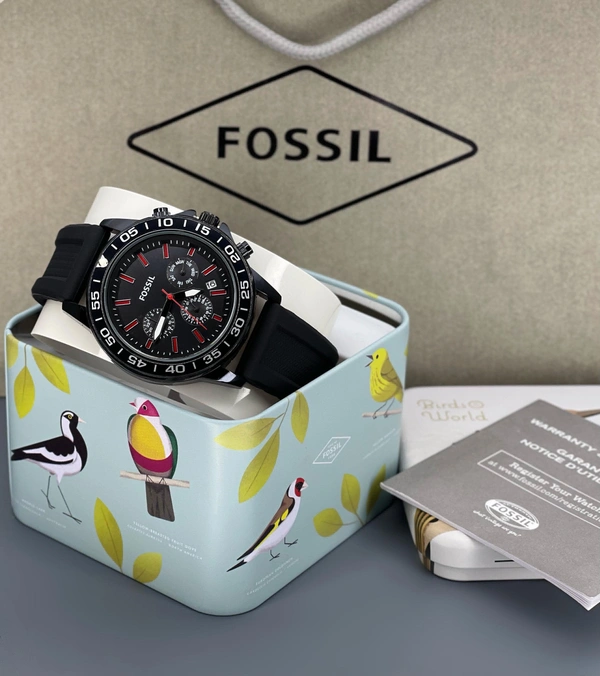 *NEW Fossil Bannon Multifunction Silicone Mens Watch (BQ)*