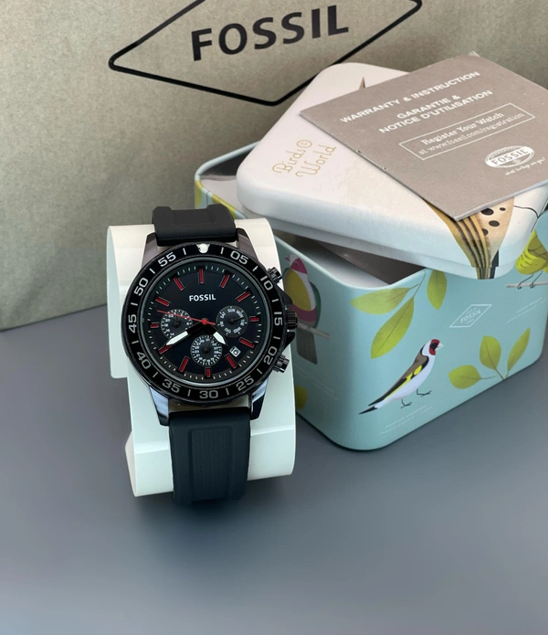 *NEW Fossil Bannon Multifunction Silicone Mens Watch (BQ)*