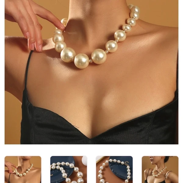 Big Pearl Statement Necklace - Bestseller