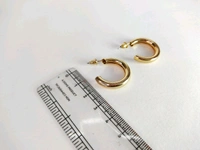 MyFirstLoveByYA Celebrity Spotted - Mid size hoops - Bestseller Earrings - Daily Wear Earrings MFLN070D