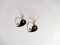 MyfirstlovebyYA Cute Heart shaped drop earings | Earings under 150 MFLN010D