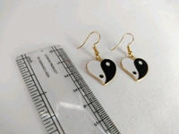 MyfirstlovebyYA Cute Heart shaped drop earings | Earings under 150 MFLN010D