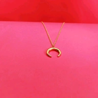 MyFirstLoveByYA  18k Gold Plated Cerescent Moon Anti Tarnish Necklace