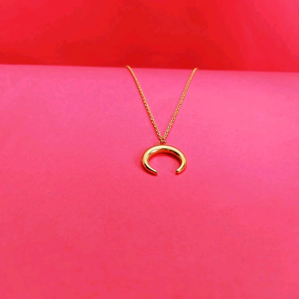 MyFirstLoveByYA  18k Gold Plated Cerescent Moon Anti Tarnish Necklace