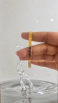 MyFirstLoveByYA Anti Tarnish - Bracelet - 18K Gold Plated - Kada - Korean Style - Water Proof MFLATB01D
