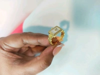 MyFirstLoveByYA Anti Tarnish - Watch Style Statement - Gold Plated - Ring MFLATFR02D