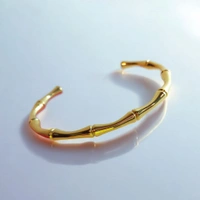 MyFirstLoveByYA Anti Tarnish Bracelet - Cuff - 18K Gold Plated -Water Proof MFLATB06D