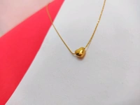 MyFirstLoveByYA Anti Tarnish Chain - 18K Gold Plated - Mini Heart Necklace -  Lightweight Luxury Minimalist Stainless Steel Jewelry MFLATN02D