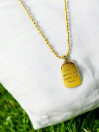 MyFirstLoveByYA Anti Tarnish - 18K Gold Plated Necklace - I love you to the moon - Water Proof Necklace MFLATN10D