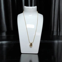 MyFirstLoveByYA  Anti Tarnish Chain - 18K Gold Plated - Rain Drop Pendant  MFLATN11D