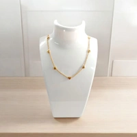 MyFirstLoveByYA Anti Tarnish Chain - 18K Gold Plated - Mini Hearts MFLATN19D