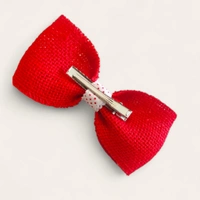 Handmade Red Polka Dot Bows With Alligator Clip, handmade hair accessories  - Red