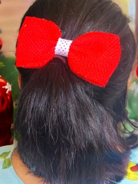 Handmade Red Polka Dot Bows With Alligator Clip, handmade hair accessories  - Red
