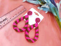 MyFirstLoveByYA Hand-made Light Weight Seed Bead Earring MFLN032D