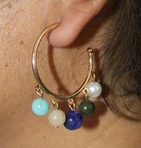 MyFirstLoveByYA Premium Gold Plated Hoop Earrings MFLN039D