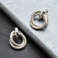MyFirstLoveByYA Silver Plated Drop Shape Studs MFLN049D