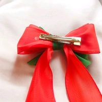 Christmas Hair Bows Red With Green Combination D2