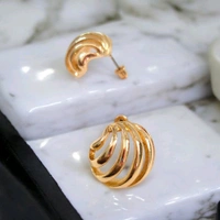 MyFirstLoveByYA Gold - Plated - Stud - Twisted - Knots - Earrings MFLN074D