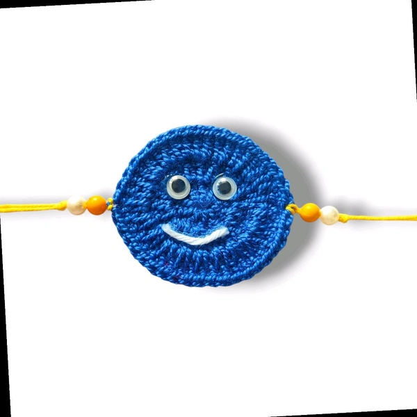 Cute Kids Rakhi Combo Made Of Crochet, Handmade Rakhis For Kids And Pets 