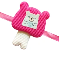Soft Bear Rakhi For Babies & Kids - Pink And white | Rakhi For Girls 