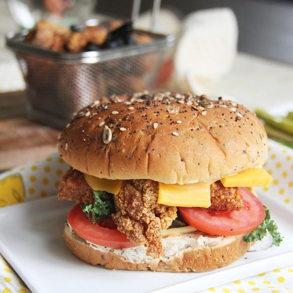Popcorn Chicken Burger